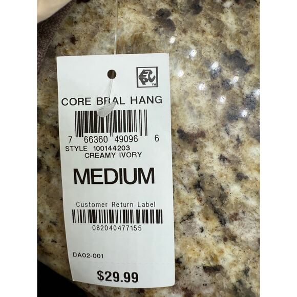 Alfani laser cut seamless beige cream ivory bralette Medium NWT - Picture 6 of 6